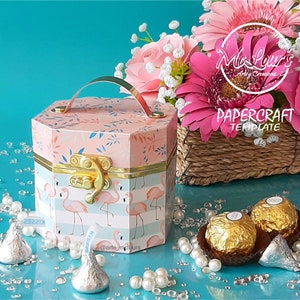 Octagonal Candy Box/ Candy Box/ DiY/ Gift Box/ Mothers Day/ Souvenir Box/ Template