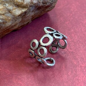 Trust Your Journey Ring,Silver Plated Ring,Adjustable,Ethnic Statement Art Deco Ring,Bohemian Jewelry,Mother’s Day Gift.