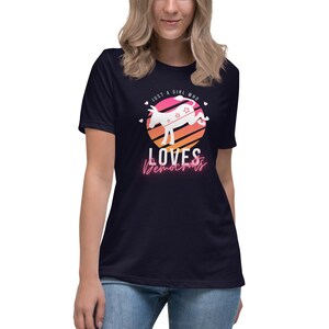 Just a Girl Who Loves Democrats Women&#39;s Relaxed T-Shirt