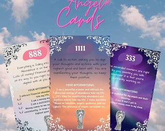 Angel Number Affirmation Cards Printable Angel Number Cards ...