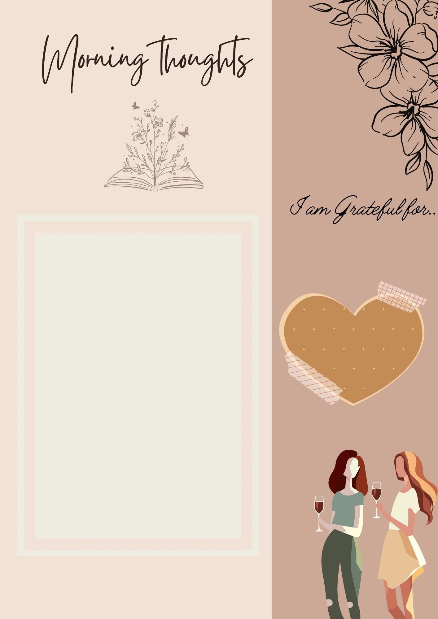 Her Daily Printable Planner | Printable Journal | Gratitude Journal | Daily Planner | to Do List ...
