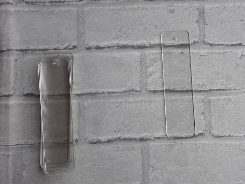 Acrylic Bookmark Blanks 2mm Acrylic Pk. of 10 Various Size Etsy UK