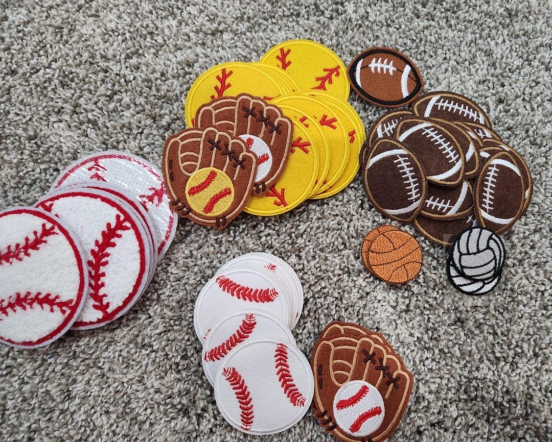 Sports Bundle Embroidered Iron on Patches Variety Pack - Etsy