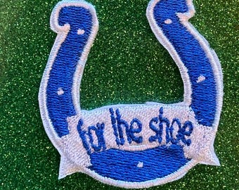 COLTS Iron-On / Sew-On Patch - Approx 4.5" Wide X 3.5" Tall, Embroidery Style 7 thumbnail image