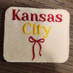 Kansas Chiefs Embroidered Iron On Patch