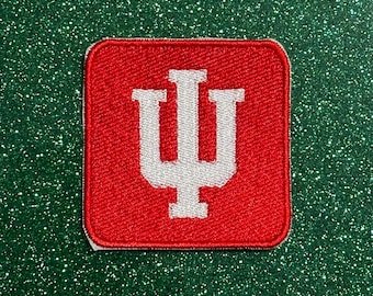 Indiana University Logo Embroidered Iron On Patch