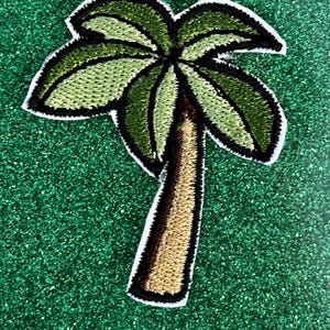 Palm Tree Embroidered Iron On Patch