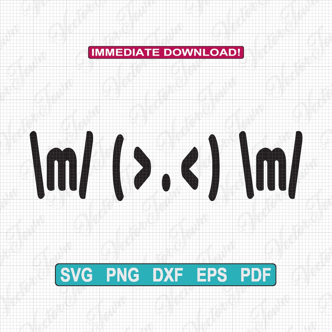 Rock On ASCII Image Etsy