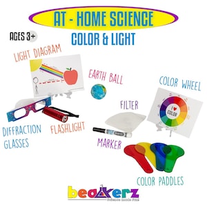 Color & Light Science Activity Box - Primary Colors Learning Kit