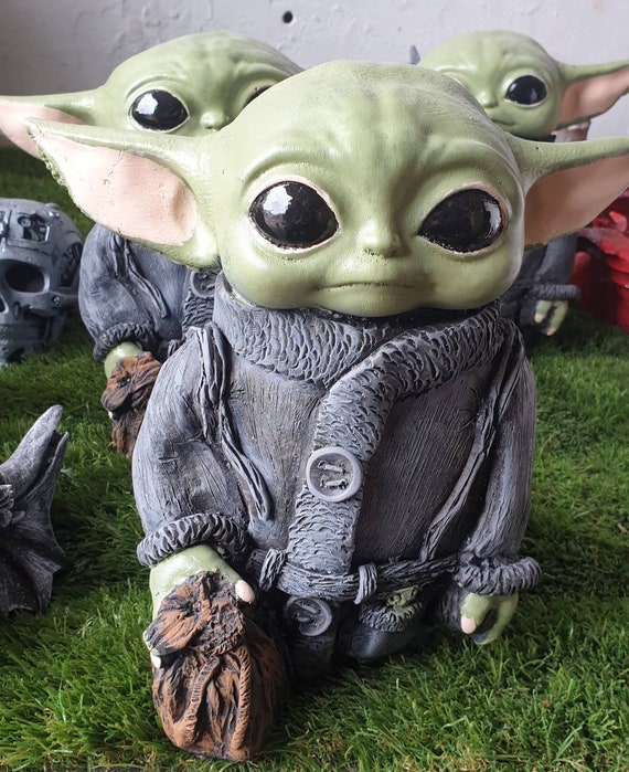Yoda Grogu Garden Ornament 31cm Etsy UK