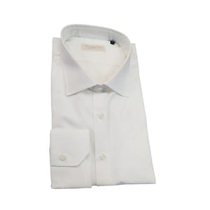 Mens tailored shirt, classic stretch cotton shirt made in Italy.