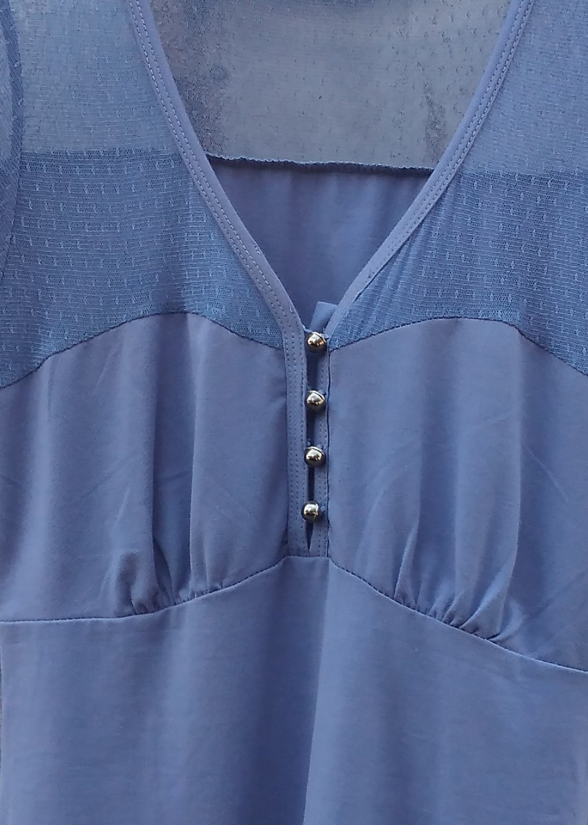 T-Shirt Donna Con Volant E Scollo V - Maglietta Elegante In Viscosa Ed Elastan, Maniche Corte, Leggera E Traspirante