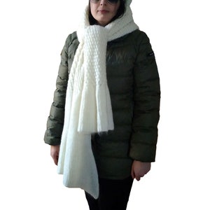 Mohair Wool Scarf, Long Scarf Made in Italy