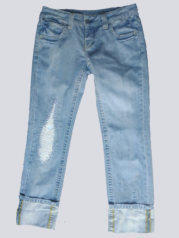 Vaqueros rectos para hechos en Italia pantalones de - Etsy España