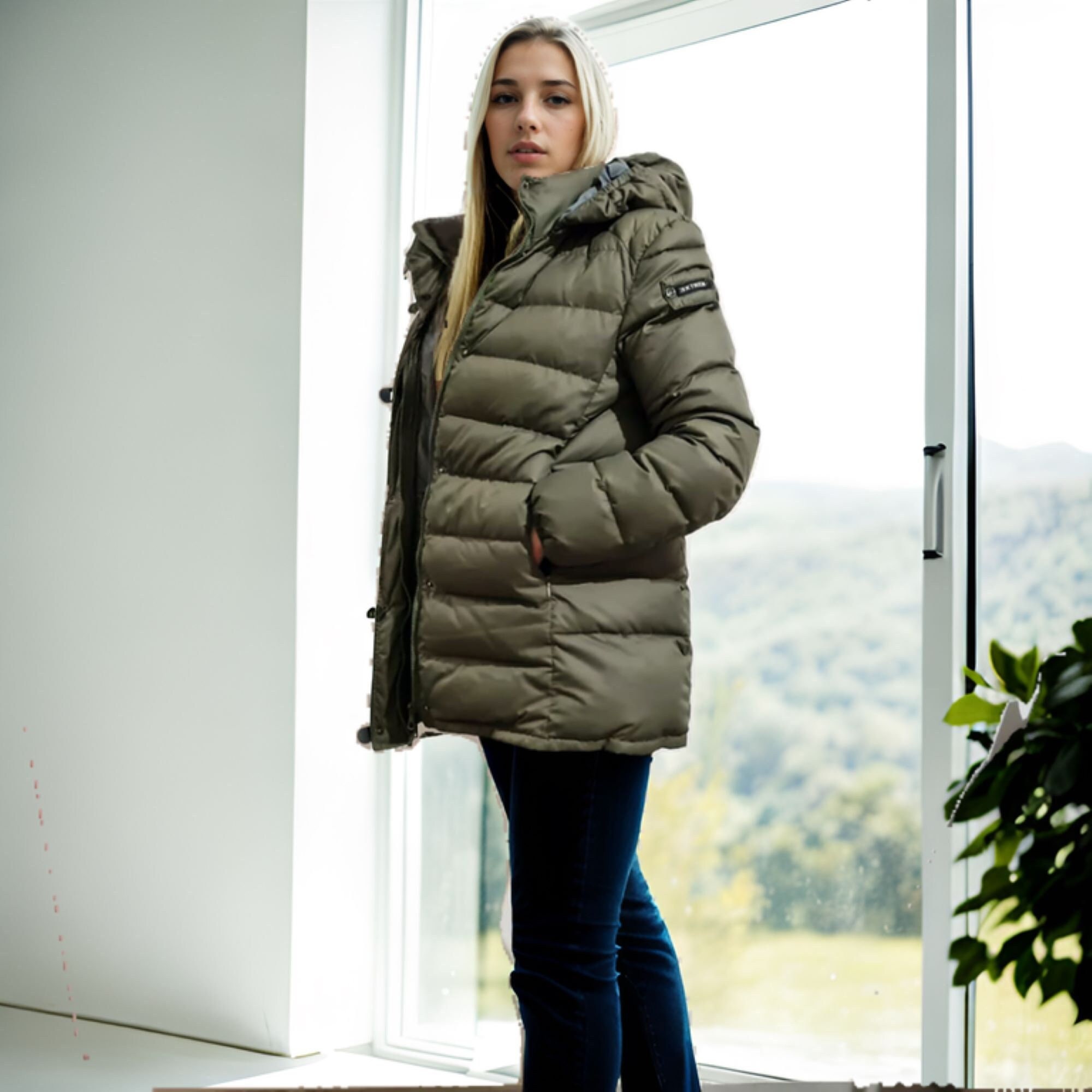 Snow Washed Button Down Jacket