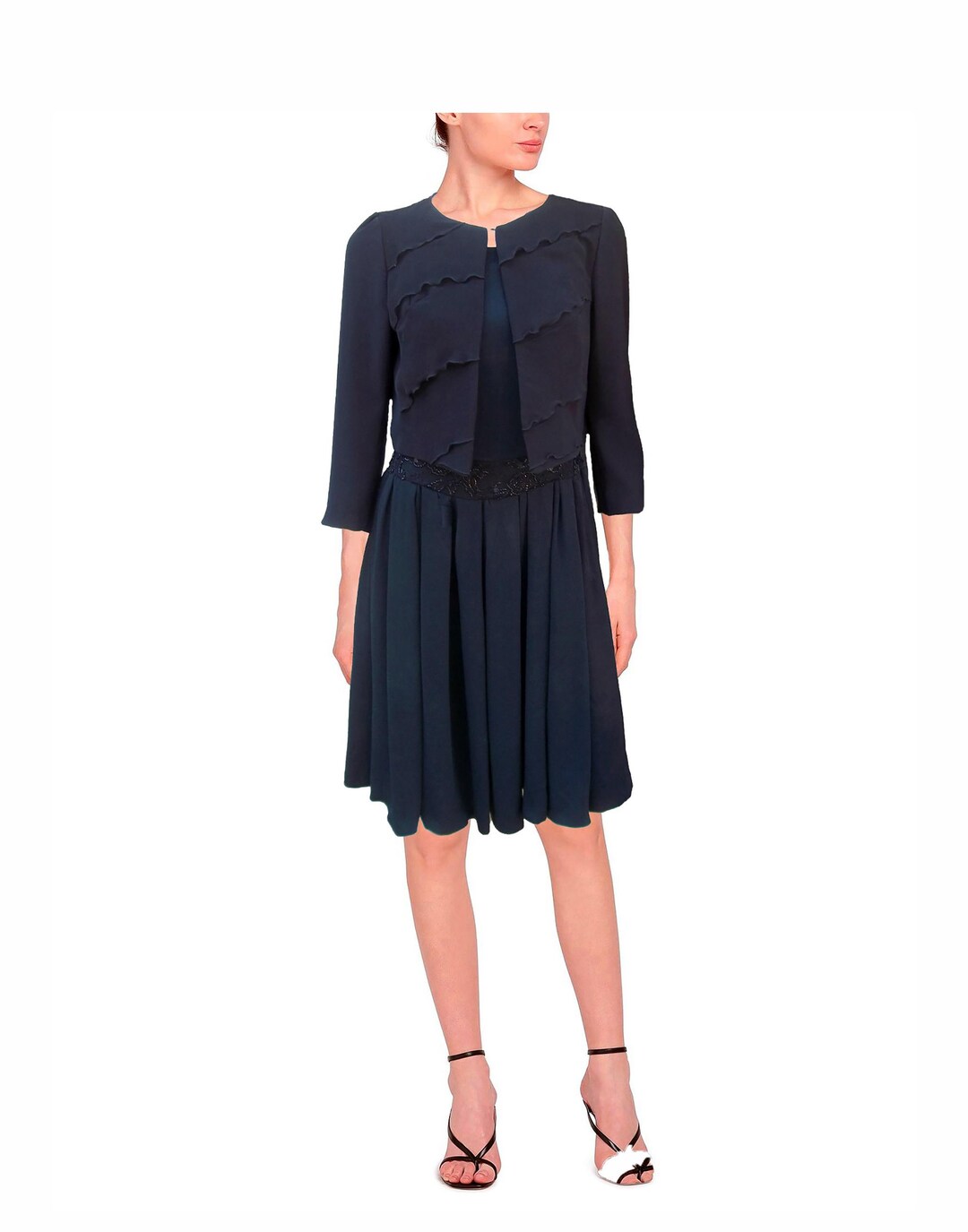 Veste et robe de costume formelles, ensemble élégant pièces pour