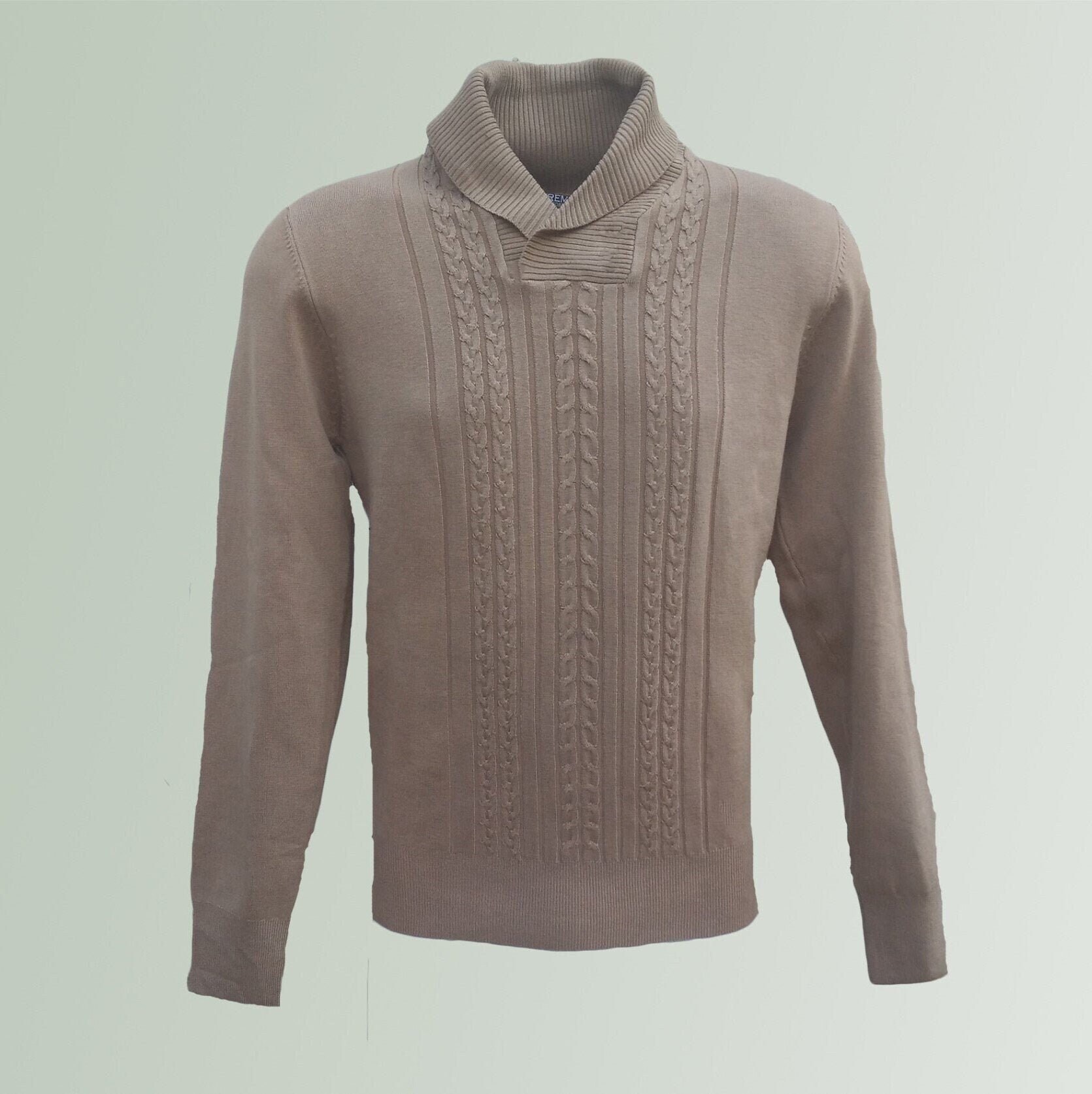 Beige Sweater Wool Sweater Made in 