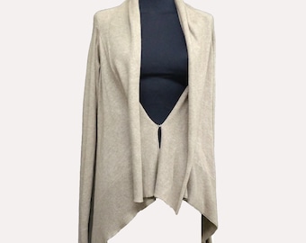Asymmetric Cashmere Cardigan, Women's Shrug, Gift for Her