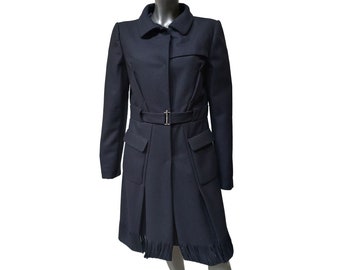 Costume National womens winter coat, Vintage wool coat.