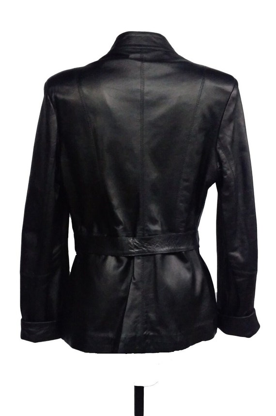 Handmade Leather Jacket, Tailored Short Coat, Made in Italy