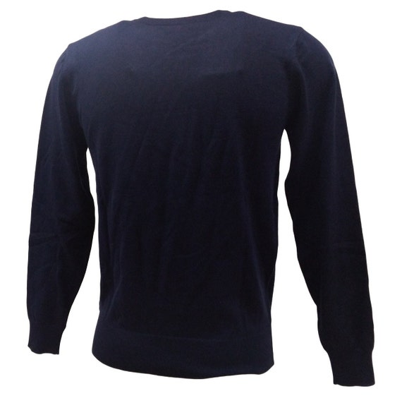 Blue Crew Neck Sweater Made in Italy Men Knitwear, Mens Golf, Men 