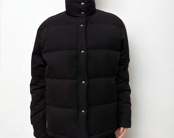 DUVETICA Goose Down Diamond Womens Jacket Coat Black Branded Gold