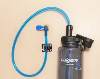 Hydration Tube Adapter System for Wide Mouth Hydro Flask Nalgene Water Bottle - Use Like A Camelbak Or Osprey!