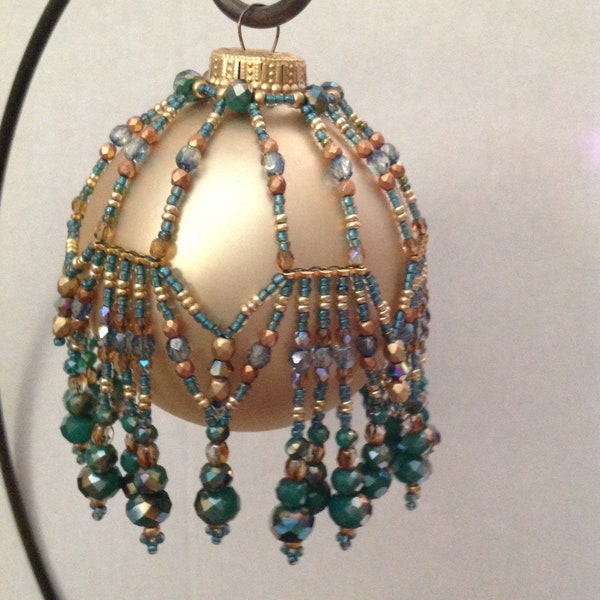 Beaded Ornament Cover Etsy