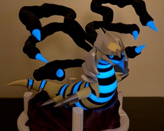 Giratina 3D printed Pokemon figure - Glow in the dark