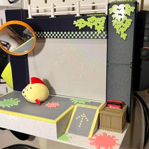 Splatoon 3 Themed Nintendo Switch 2 Dock Stand with Cartridge Organizer