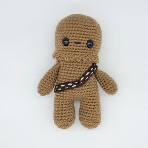 Crochet, Chewbacca, Amigurumi, Stuffed, kids, toy, novelty, nursery, collectable, gift, Star Wars, Han Solo