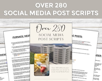 HVAC ︱Social Media ︱Post ︱Script ︱Captions ︱Instant Download