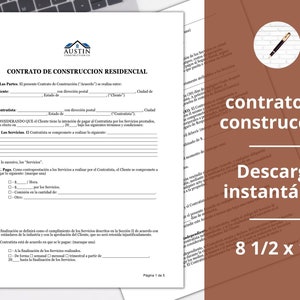 Contrato de Construcción ︱Contrato de Construcción ︱Traducido al español ︱Espanol