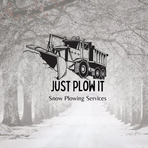 Snow Plow Company Logo Snow Plowing Company Snow Plow Etsy