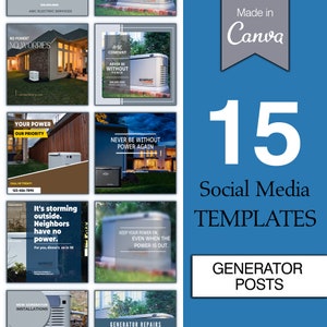 Generator Social Media Posts ︱Repair   ︱Templates︱ Instant Download