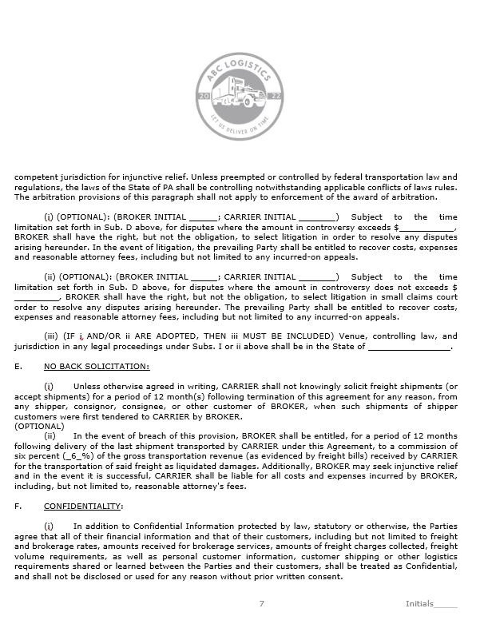 Brokercarrier Agreement contract instant Download template microsoft Brokercarrier Agreement contract instant Download template microsoft