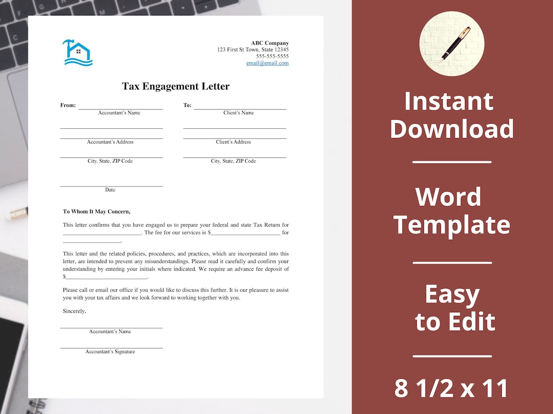 Tax Engagement Letter Tax Preparer Client Letter Tax Prep Business tax-engagement-letter-tax-preparer-client-letter-tax-prep-business