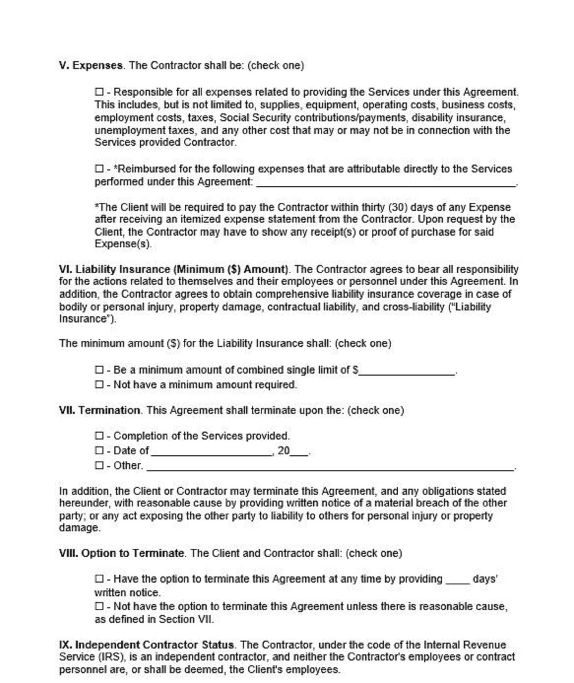 Residential Construction Contract Template Word Format estimate