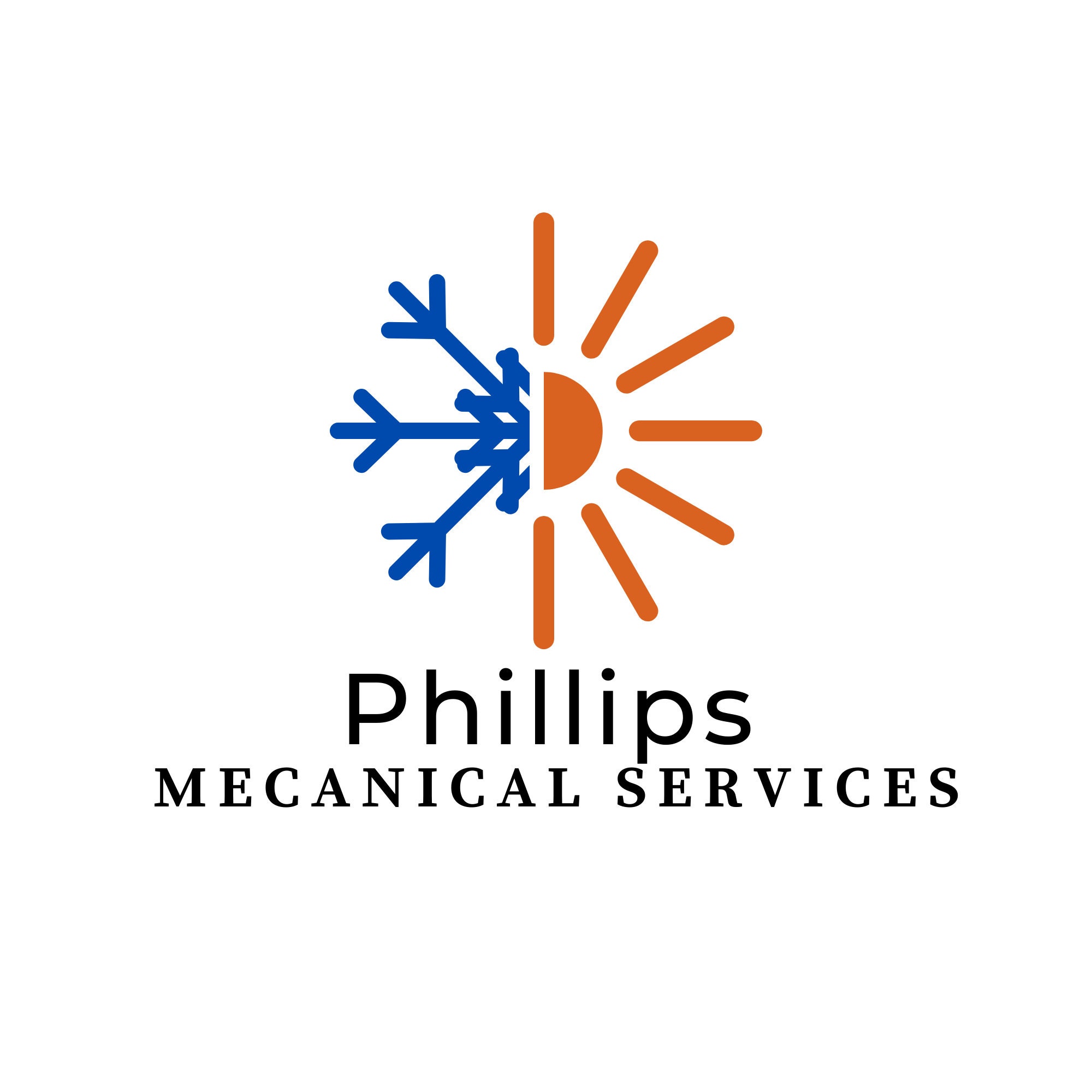 HVAC Logo Heating & Cooling Company AC Branding edit With Canva instant