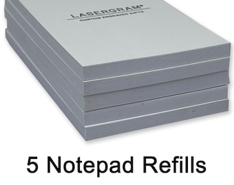 LaserGram Mini Notepad Paper Refill (5 Pack)