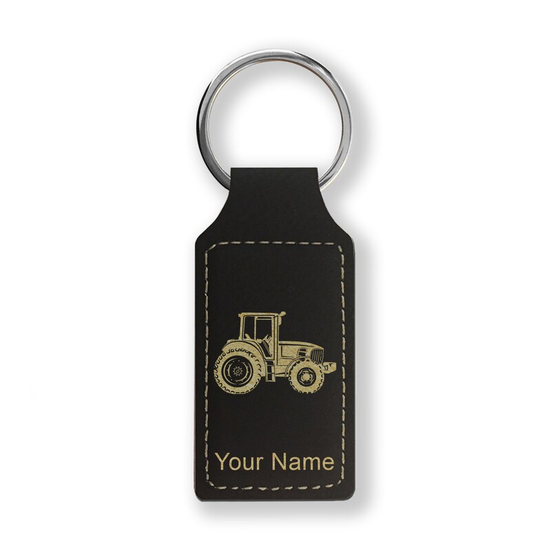 Engraved Tractor Keychain - Etsy
