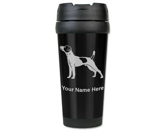 16oz Coffee Travel Mug, Jack Russell Terrier Dog, Personalized Engraving Included