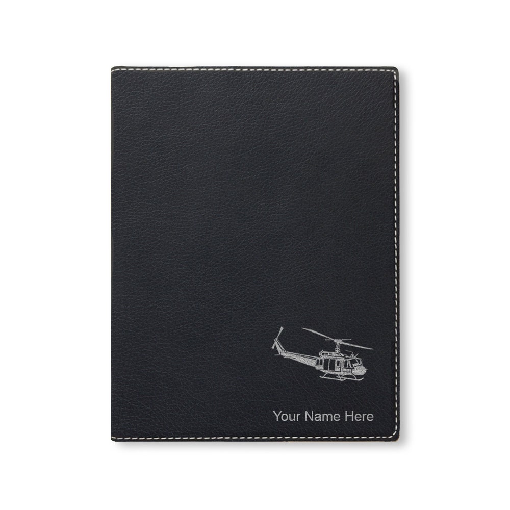 Personalized Notepad Military Large 9.5 X 12 Portfolio Notepad, Military Helicopter 2, Personalized ...