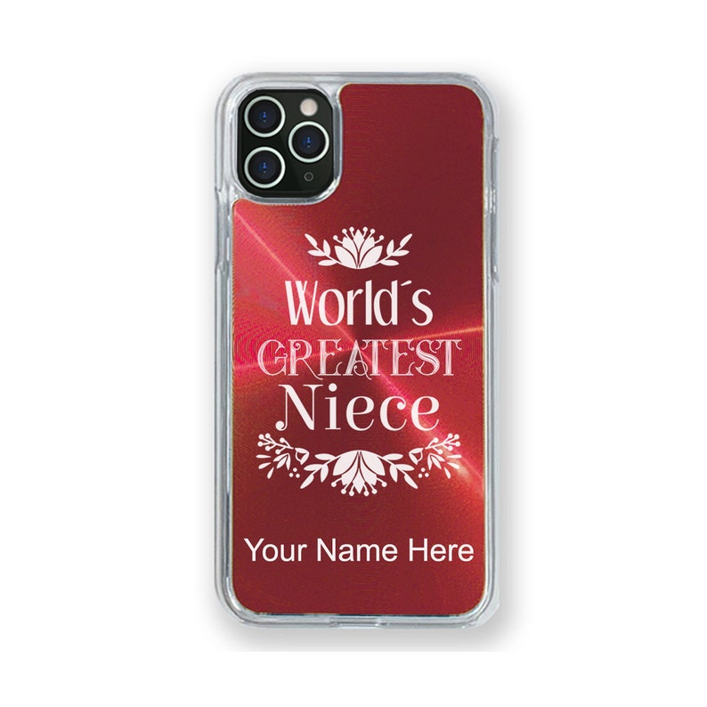 World/'s Greatest Niece Case Compatible with iPhone 11 11 Pro Max 11 Pro Personalized Engraving Included