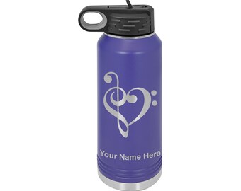 LaserGram Personalized 20oz Soccer Ball Water Bottle - Double Wall Stainless Steel, Flip Top Straw, Coral Color - View #3