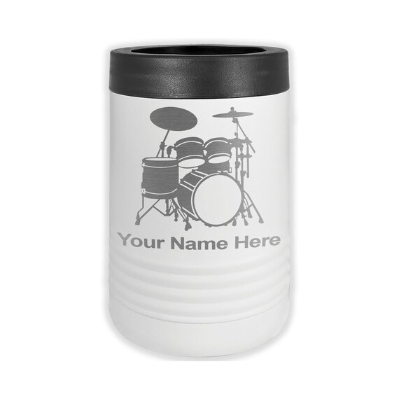 Lasergram Double Wall Insulated Beverage Can Holder Drum Set - Etsy UK