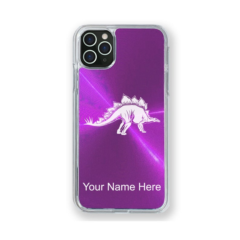 11 Pro 11 Pro Max Stegosaurus Dinosaur Personalized Engraving Included Case Compatible with iPhone 11