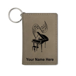 Music, Funky Music, Collage, Stainless Steel Money Clip  Black Musical Piano Money Clip display picture 1