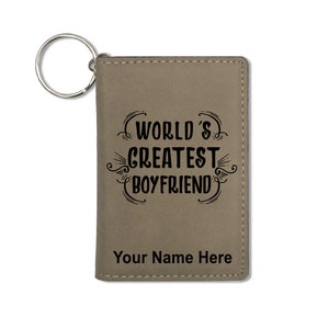 Cartera con portadocumentos, el mejor novio del mundo, grabado personalizado incluido