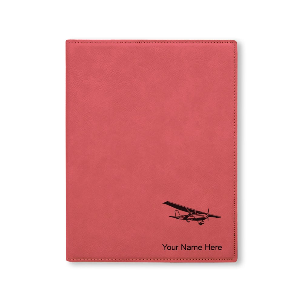 Large 9.5 X 12 Portfolio Notepad, High Wing Airplane, Personalized ...